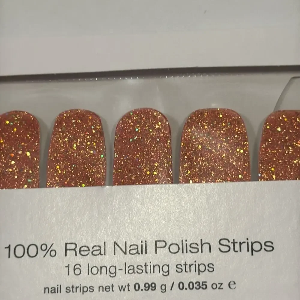NWT Color Street "Seattle Royale" Gold Copper Glitter Nail Strips - Picture 1 of 4